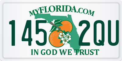 FL license plate 1452QU