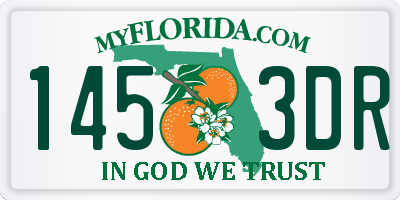FL license plate 1453DR
