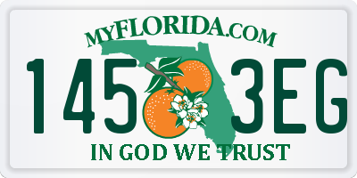 FL license plate 1453EG