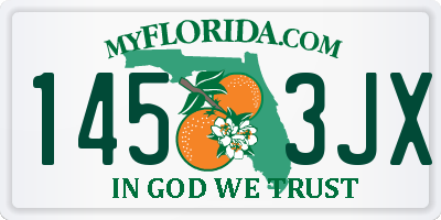 FL license plate 1453JX