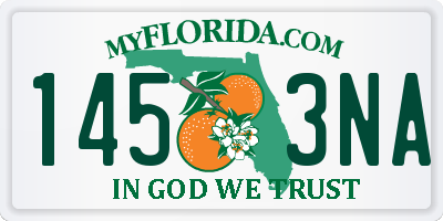 FL license plate 1453NA