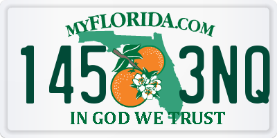 FL license plate 1453NQ