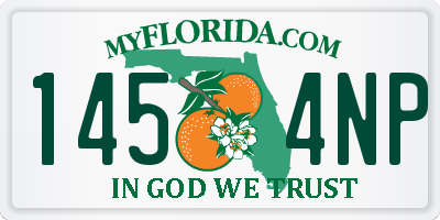 FL license plate 1454NP
