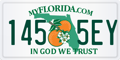 FL license plate 1455EY