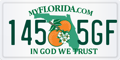 FL license plate 1455GF