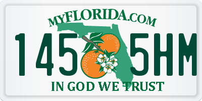 FL license plate 1455HM