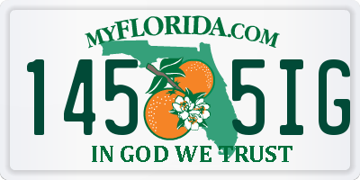 FL license plate 1455IG