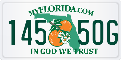 FL license plate 1455OG
