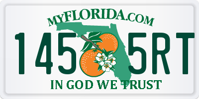 FL license plate 1455RT