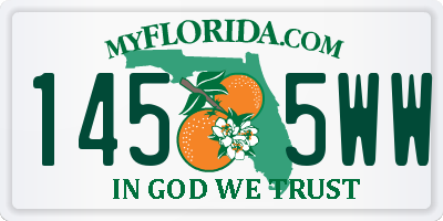 FL license plate 1455WW