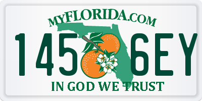 FL license plate 1456EY