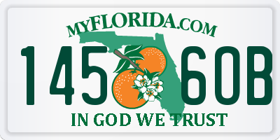 FL license plate 1456OB