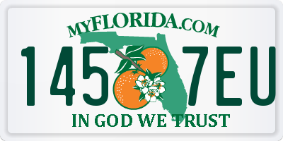 FL license plate 1457EU