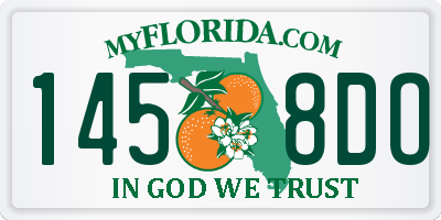 FL license plate 1458DO