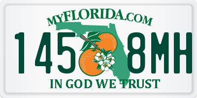 FL license plate 1458MH