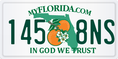FL license plate 1458NS
