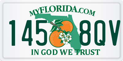 FL license plate 1458QV