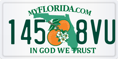 FL license plate 1458VU