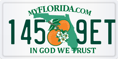FL license plate 1459ET