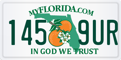 FL license plate 1459UR