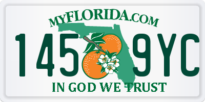 FL license plate 1459YC