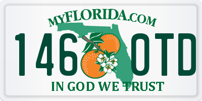 FL license plate 1460TD