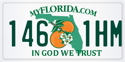 FL license plate 1461HM