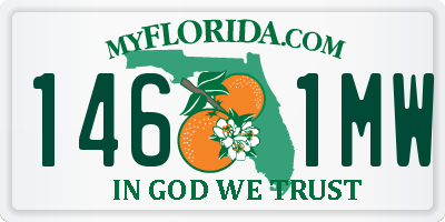 FL license plate 1461MW