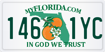 FL license plate 1461YC