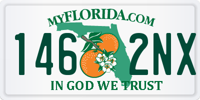 FL license plate 1462NX