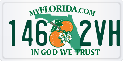 FL license plate 1462VH