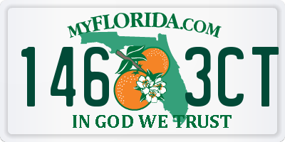 FL license plate 1463CT
