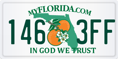 FL license plate 1463FF