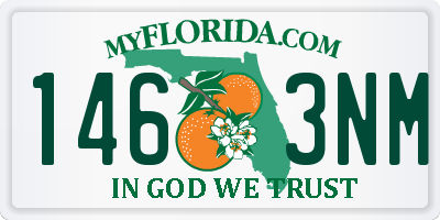 FL license plate 1463NM
