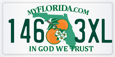 FL license plate 1463XL