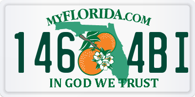 FL license plate 1464BI