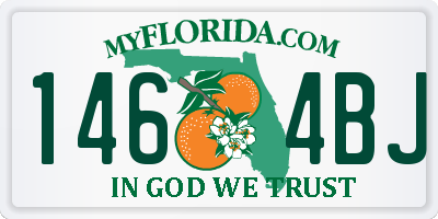FL license plate 1464BJ