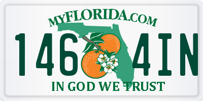 FL license plate 1464IN