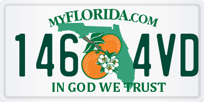 FL license plate 1464VD