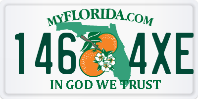 FL license plate 1464XE