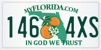 FL license plate 1464XS