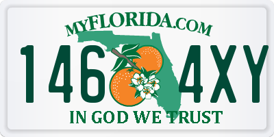 FL license plate 1464XY