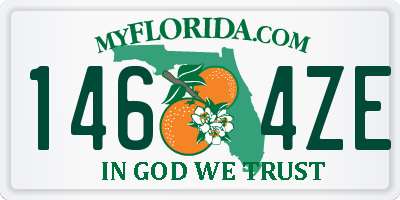 FL license plate 1464ZE