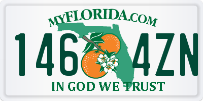 FL license plate 1464ZN