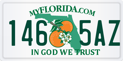 FL license plate 1465AZ