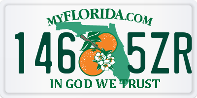 FL license plate 1465ZR