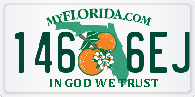FL license plate 1466EJ