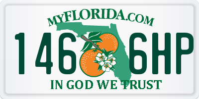 FL license plate 1466HP