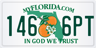 FL license plate 1466PT