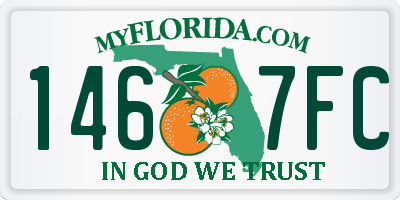 FL license plate 1467FC